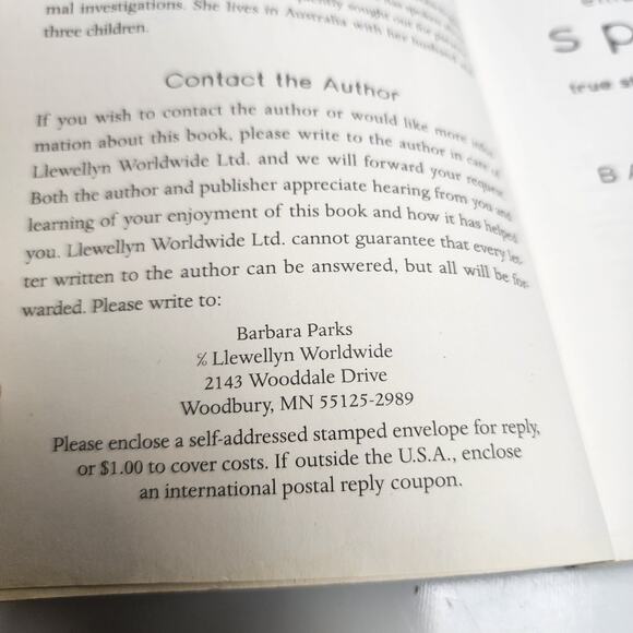 Embracing the Spirits by Barbara Parks Supernatural Paperback Book - Picture 7 of 7